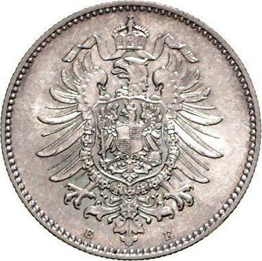 Реверс монеты - 1 марка 1881 года E "Тип 1873-1887" - цена серебряной монеты - Германия, Германская Империя