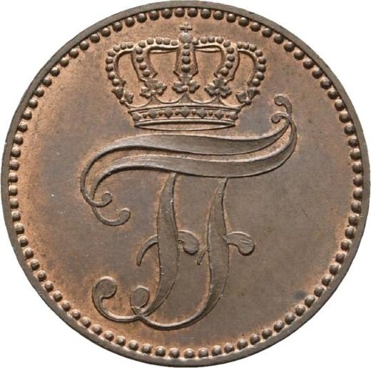 Obverse 3 Pfennig 1852 A -  Coin Value - Mecklenburg-Schwerin, Frederick Francis II