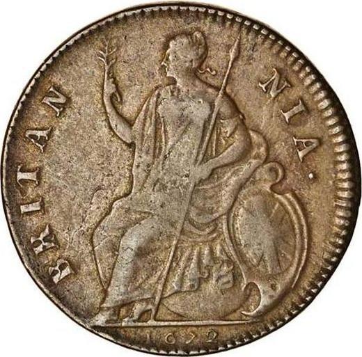 Reverse Halfpenny 1672 -  Coin Value - United Kingdom, Charles II