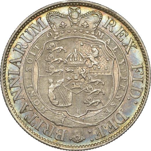 Реверс монеты - 1/2 кроны (Полукрона) 1819 года "Маленькая голова" - цена серебряной монеты - Великобритания, Георг III