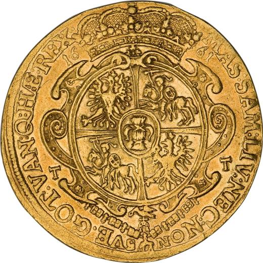Reverse Pattern 10 Ducat (Portugal) 1661 TT - Gold Coin Value - Poland, John II Casimir