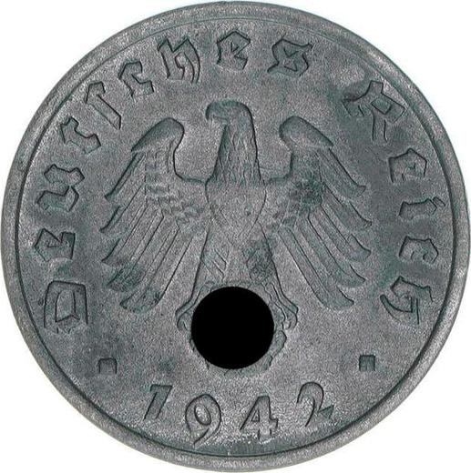 Reverse 1 Reichspfennig 1942 G "Type 1940-1945" -  Coin Value - Germany, Third Reich