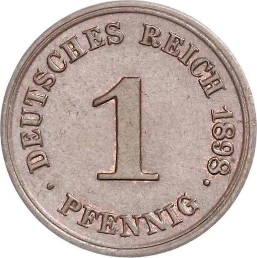 Obverse 1 Pfennig 1898 G "Type 1890-1916" - Coin Value - Germany, German Empire