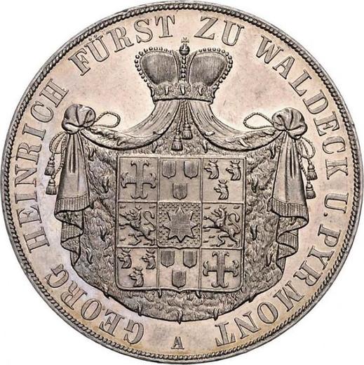 Obverse 2 Thaler 1845 A - Silver Coin Value - Waldeck-Pyrmont, George Heinrich