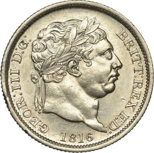 Obverse Shilling 1816 - Silver Coin Value - United Kingdom, George III