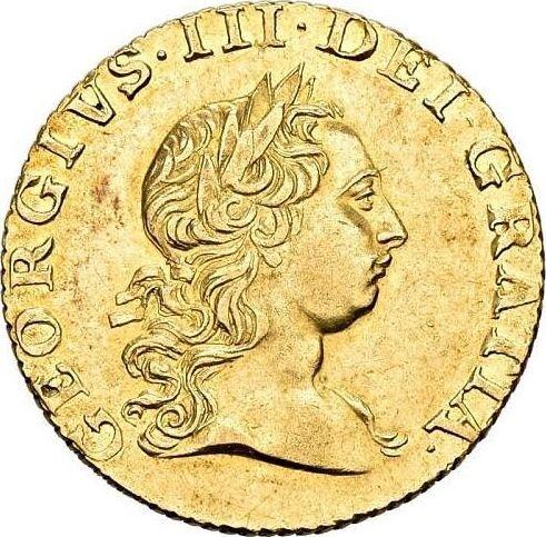 Obverse Half Guinea 1762 "First laureated bust" - Gold Coin Value - United Kingdom, George III