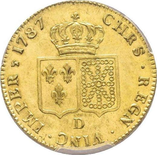 Revers Doppelter Louis d'or 1787 D - Goldmünze Wert - Frankreich, Ludwig XVI
