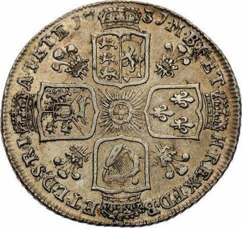 Reverse Shilling 1731 "Young Head" Plumes in angles - Silver Coin Value - United Kingdom, George II