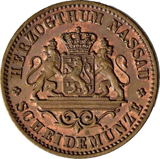 Obverse Kreuzer 1862 -  Coin Value - Nassau, Adolphe