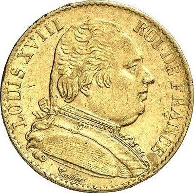 Avers 20 Franken 1815 K "Typ 1814-1815" - Goldmünze Wert - Frankreich, Ludwig XVIII