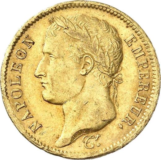 Obverse 40 Francs 1809 M "Type 1809-1813" - Gold Coin Value - France, Napoleon I