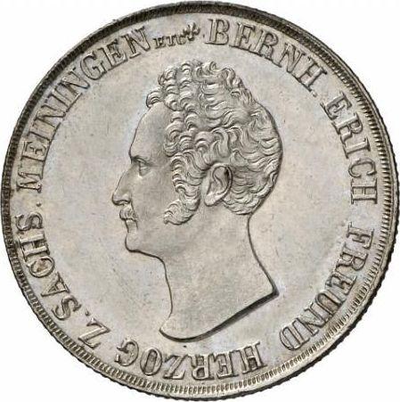 Obverse Gulden 1833 L - Silver Coin Value - Saxe-Meiningen, Bernhard II
