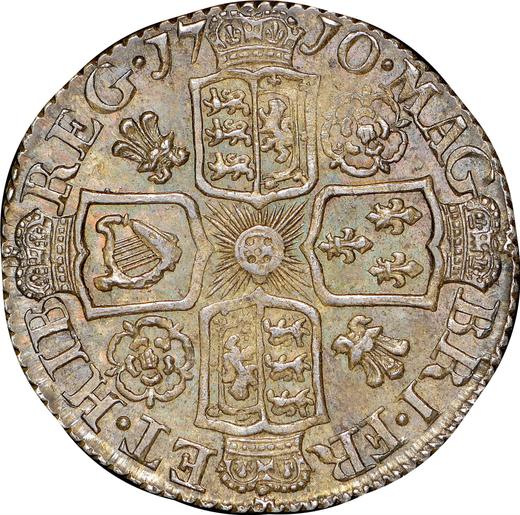 Revers 6 Pence 1710 Rosen und Federn in Winkeln - Silbermünze Wert - Großbritannien, Anne