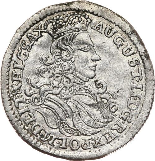 Obverse 6 Groszy (Szostak) 1706 LP "Lithuanian" - Silver Coin Value - Poland, Augustus II