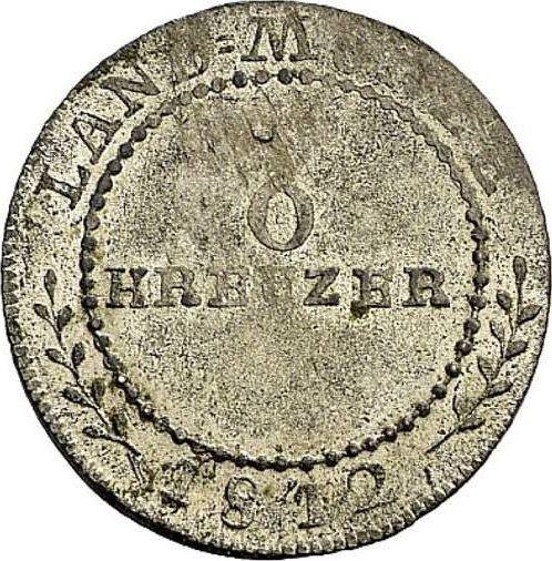 Revers 6 Kreuzer 1812 - Silbermünze Wert - Sachsen-Hildburghausen, Friedrich
