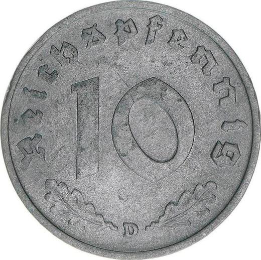 Awers monety - 10 reichspfennig 1940 D "Typ 1940-1945" - cena  monety - Niemcy, III Rzesza