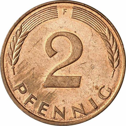 Obverse 2 Pfennig 1991 F - Coin Value - Germany, FRG