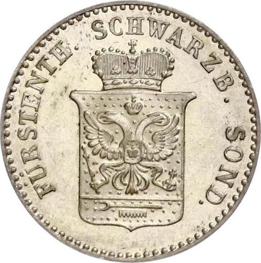 Avers Silbergroschen 1851 A - Silbermünze Wert - Schwarzburg-Sondershausen, Günther Friedrich Carl II