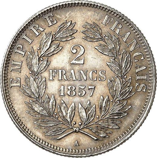 Reverse 2 Francs 1857 A "Type 1853-1859" - Silver Coin Value - France, Napoleon III
