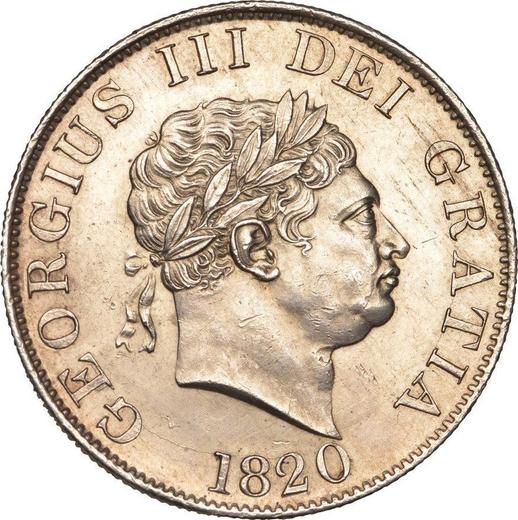 Obverse Halfcrown 1820 "Small head" - Silver Coin Value - United Kingdom, George III