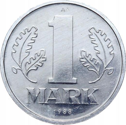 Obverse 1 Mark 1988 A -  Coin Value - Germany, GDR