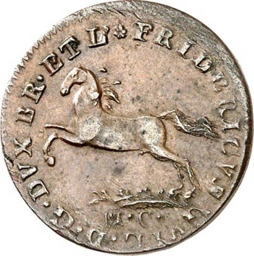 Obverse 1 Pfennig 1814 MC -  Coin Value - Brunswick-Wolfenbüttel, Frederick William