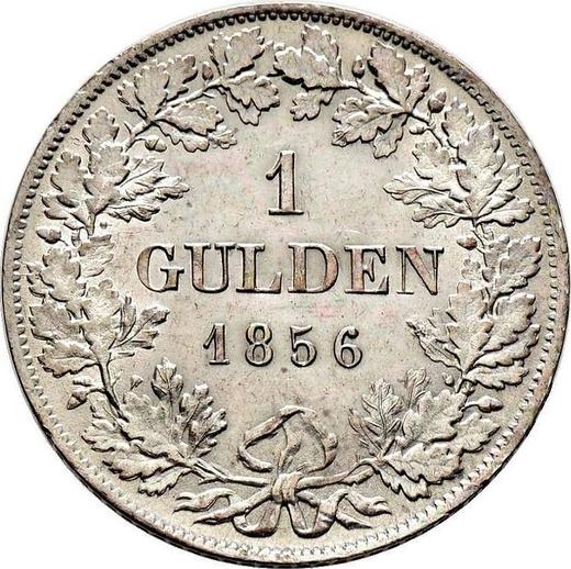 Reverse Gulden 1856 - Silver Coin Value - Nassau, Adolphe