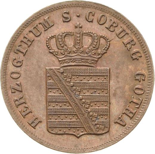 Аверс монеты - 1 пфенниг 1834 года - цена  монеты - Саксен-Кобург-Гота, Эрнст I