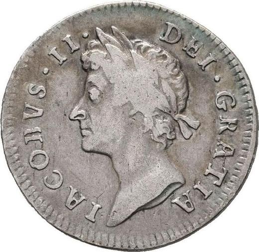 Obverse Threepence 1686 - Silver Coin Value - United Kingdom, James II