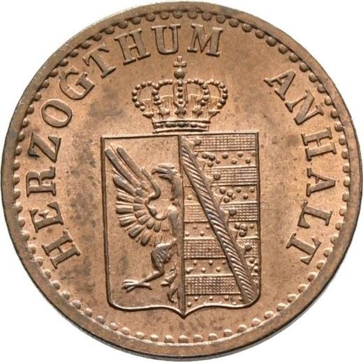 Obverse 1 Pfennig 1867 B -  Coin Value - Anhalt-Dessau, Leopold Frederick