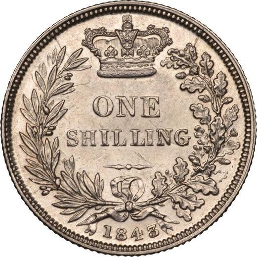 Reverse Shilling 1843 - Silver Coin Value - United Kingdom, Victoria