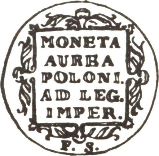 Reverse Ducat 1768 FS "King figure" - Gold Coin Value - Poland, Stanislaus II Augustus