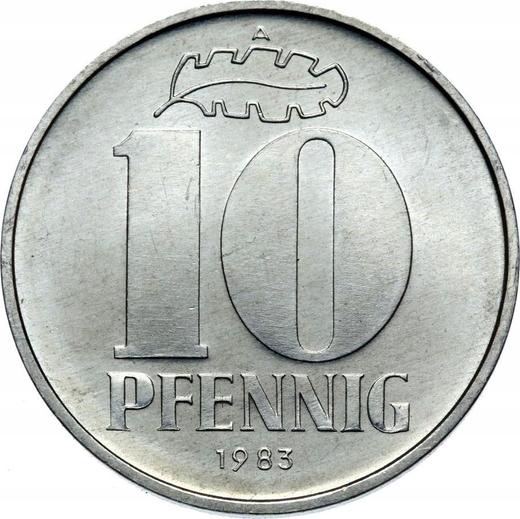 Obverse 10 Pfennig 1983 A -  Coin Value - Germany, GDR
