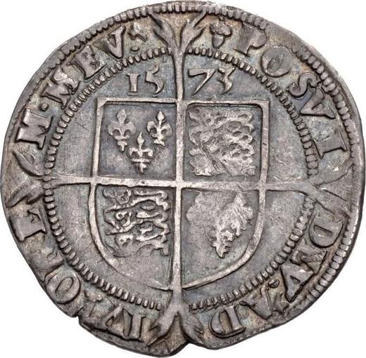 Reverse Sixpence 1573 "Third issues" Large portrait - Silver Coin Value - United Kingdom, Elizabeth I
