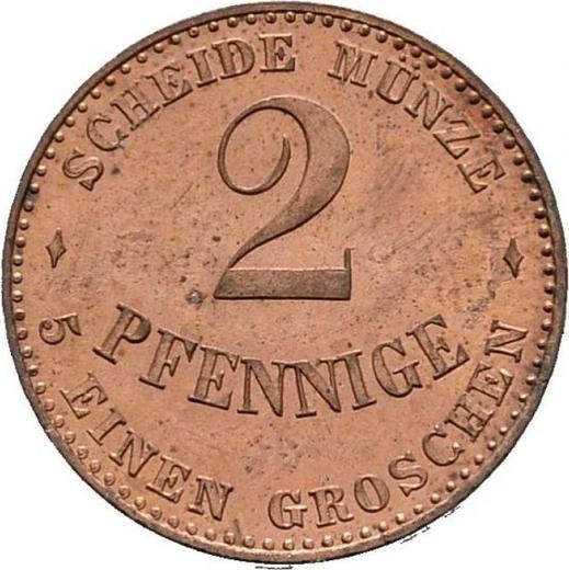 Reverse 2 Pfennig 1870 B -  Coin Value - Saxe-Coburg and Gotha, Ernest II