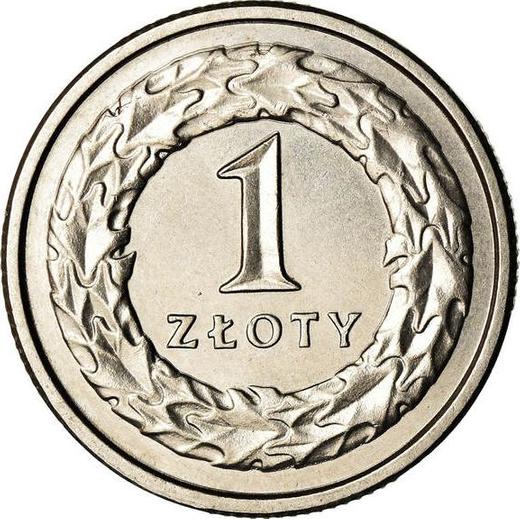 Reverse 1 Zloty 1994 MW -  Coin Value - Poland, III Republic after denomination