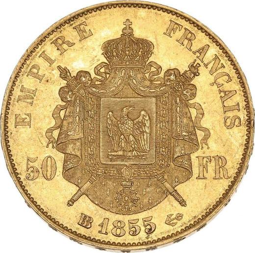 Reverse 50 Francs 1855 BB "Type 1855-1860" - Gold Coin Value - France, Napoleon III