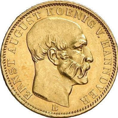Obverse 5 Thaler 1849 B "Type 1849-1850" - Gold Coin Value - Hanover, Ernest Augustus