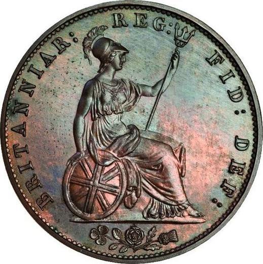 Reverse Halfpenny 1860 WW "Type 1838-1860" -  Coin Value - United Kingdom, Victoria
