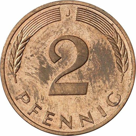 Avers 2 Pfennig 1989 J - Münze Wert - Deutschland, BRD