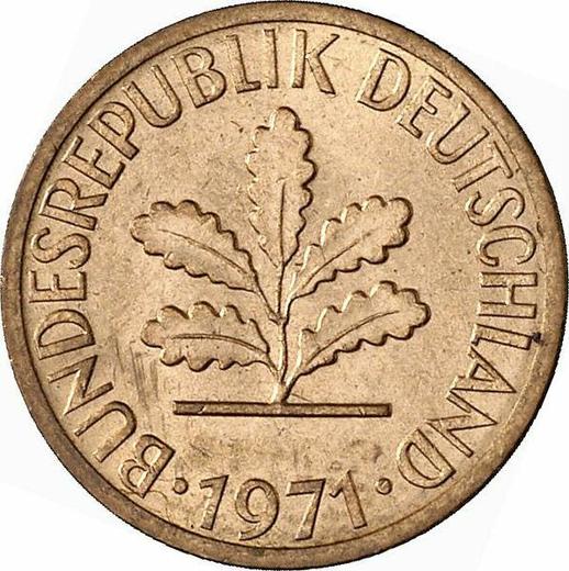 Reverse 1 Pfennig 1971 D - Coin Value - Germany, FRG