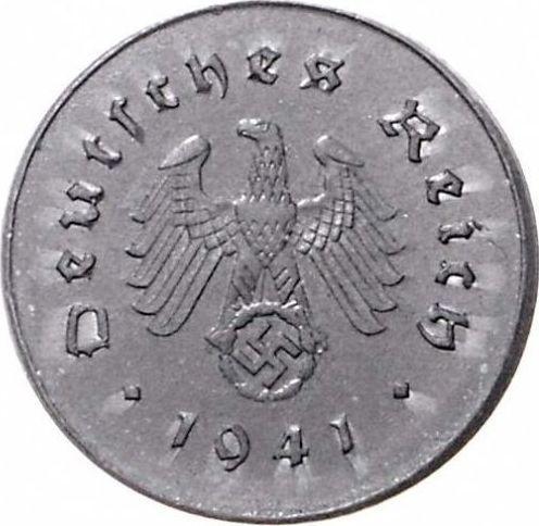 Reverse 10 Reichspfennig 1941 J "Type 1940-1945" -  Coin Value - Germany, Third Reich