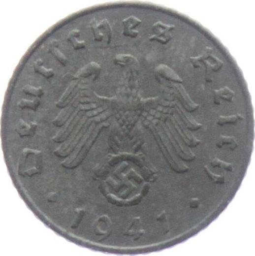 Reverse 5 Reichspfennig 1941 A "Type 1940-1944" -  Coin Value - Germany, Third Reich