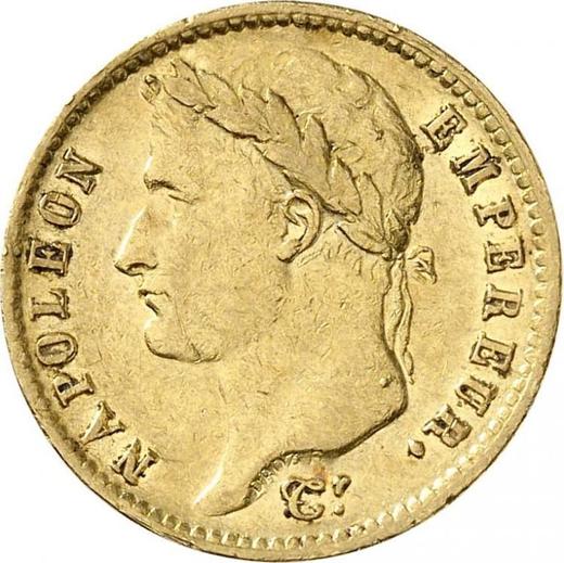 Obverse 20 Francs 1814 W "Type 1809-1815" - Gold Coin Value - France, Napoleon I