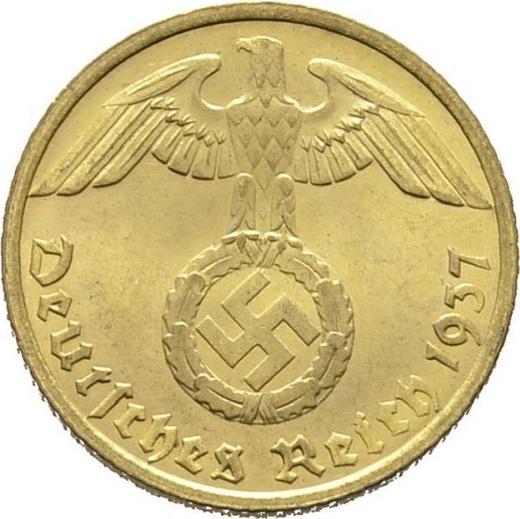 Reverse 10 Reichspfennig 1937 G "Type 1936-1939" -  Coin Value - Germany, Third Reich