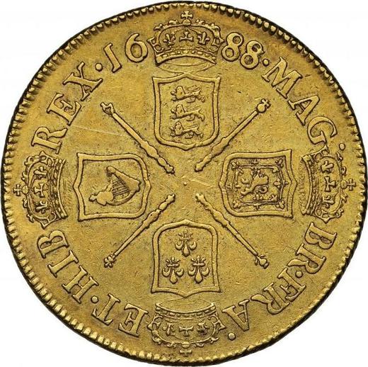 Reverse Two guinea 1688 - Gold Coin Value - United Kingdom, James II