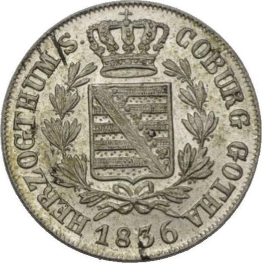 Anverso 3 kreuzers 1836 - valor de la moneda de plata - Sajonia-Coburgo-Gotha, Ernesto I
