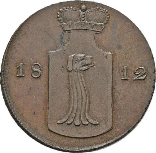 Avers Ebersdorf 4 Pfennige 1812 - Münze Wert - Reuß-Schleiz, Heinrich LI