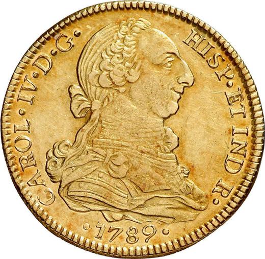 Obverse 4 Escudos 1789 Mo FM - Gold Coin Value - Mexico, Charles IV