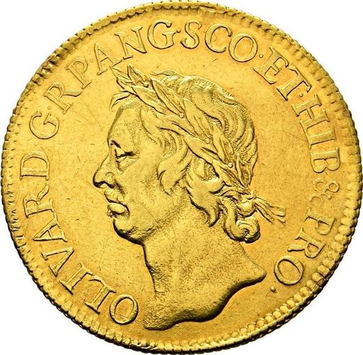 Obverse Pattern Broad 1656 - Gold Coin Value - United Kingdom, Oliver Cromwell